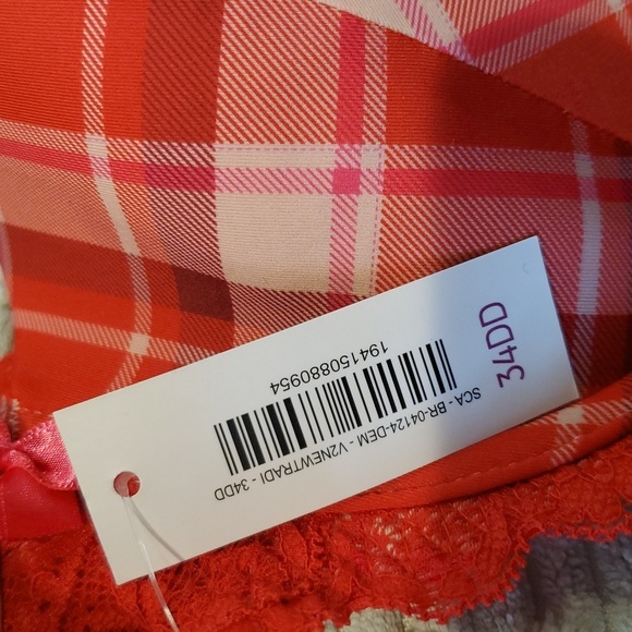 Maidenform Red and Pink Full-Coverage Bra with Underwire - Picture 6 of 6